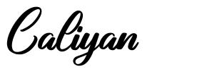 Caliyan font
