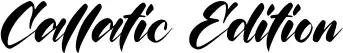 Callatic Edition font