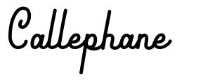Callephane шрифт