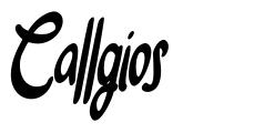 Callgios font