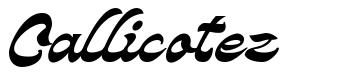 Callicotez font