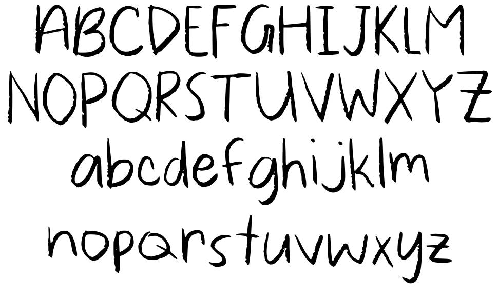Callie Chalk 字形 标本