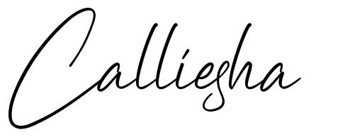 Calliesha шрифт