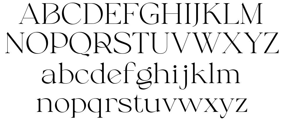 Calliga font specimens