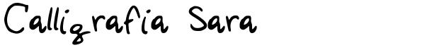 Calligrafia Sara