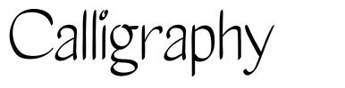Calligraphy font