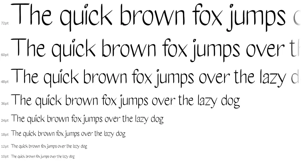 Calligraphyfont waterfall