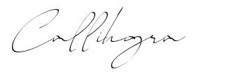 Callihgra フォント