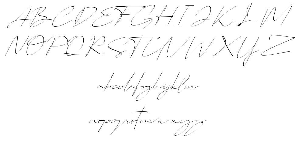Callihgra font specimens