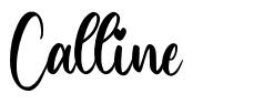 Calline шрифт