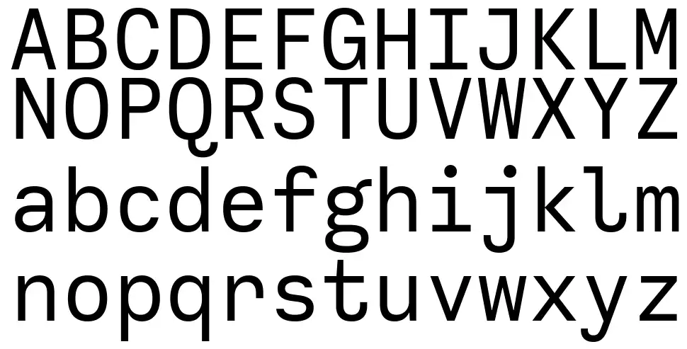 Calling Code font specimens