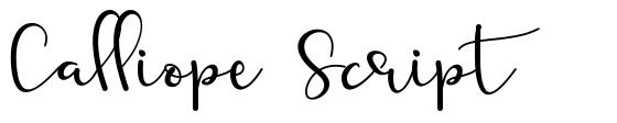 Calliope Script font