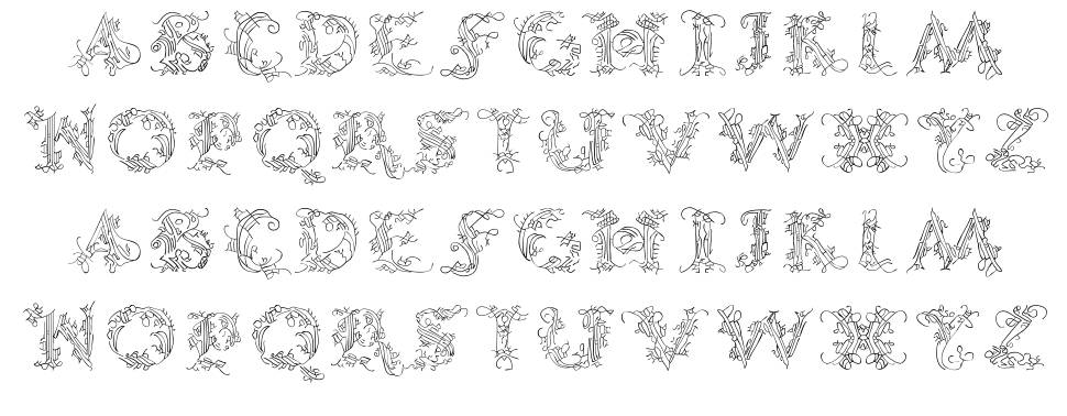Callipsografia font Örnekler
