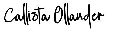 Callista Ollander шрифт
