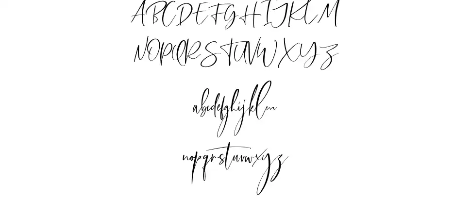 Callistera Scriptfont specimens