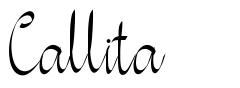 Callita font