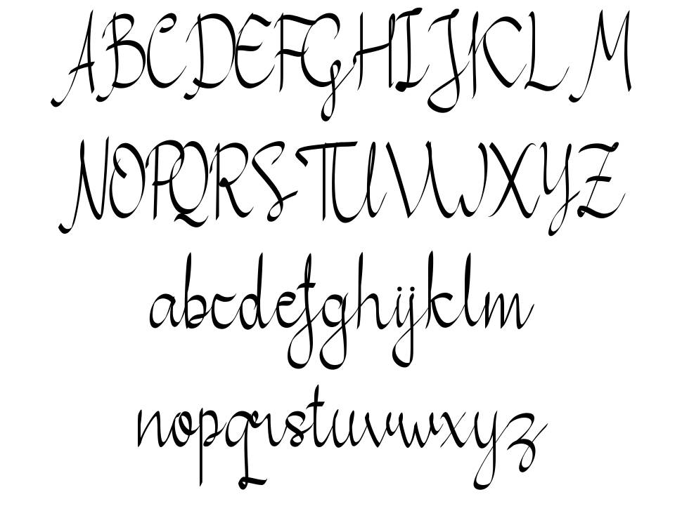 Callita písmo Exempláře