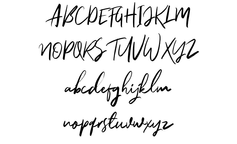 Callonsky Script font specimens
