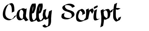 Cally Script font