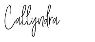 Callyndra font
