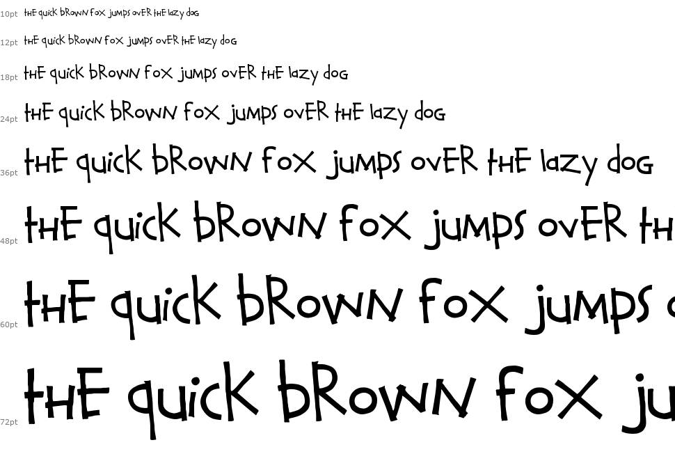 Calvin and Hobbes font Waterfall