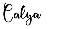 Calya schriftart