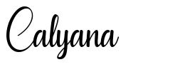 Calyana шрифт