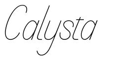 Calysta шрифт