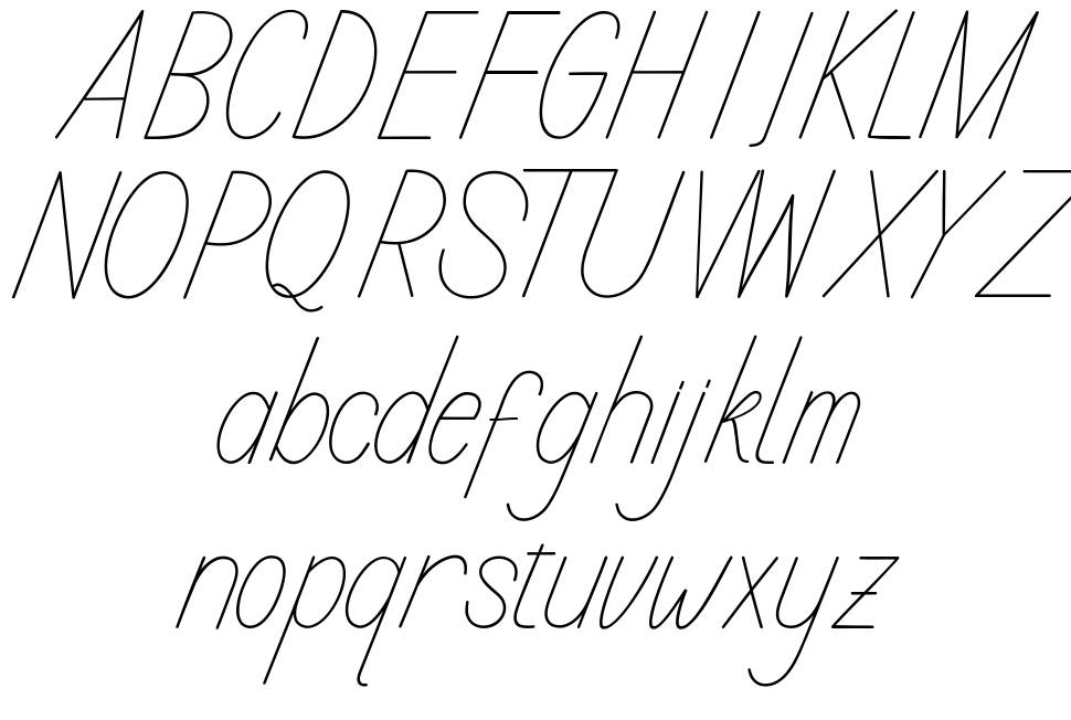 Calysta font Örnekler