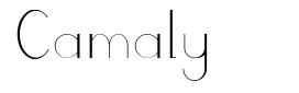 Camaly font