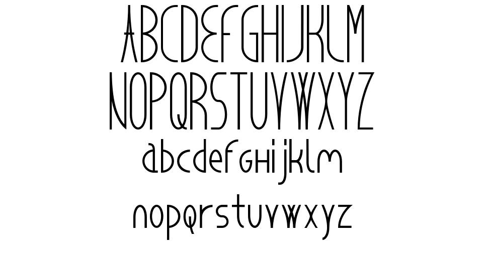 Cancello font Örnekler