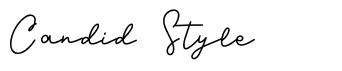 Candid Style font