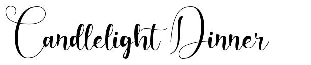 Candlelight Dinner font