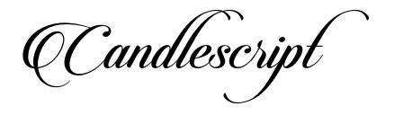 Candlescript font