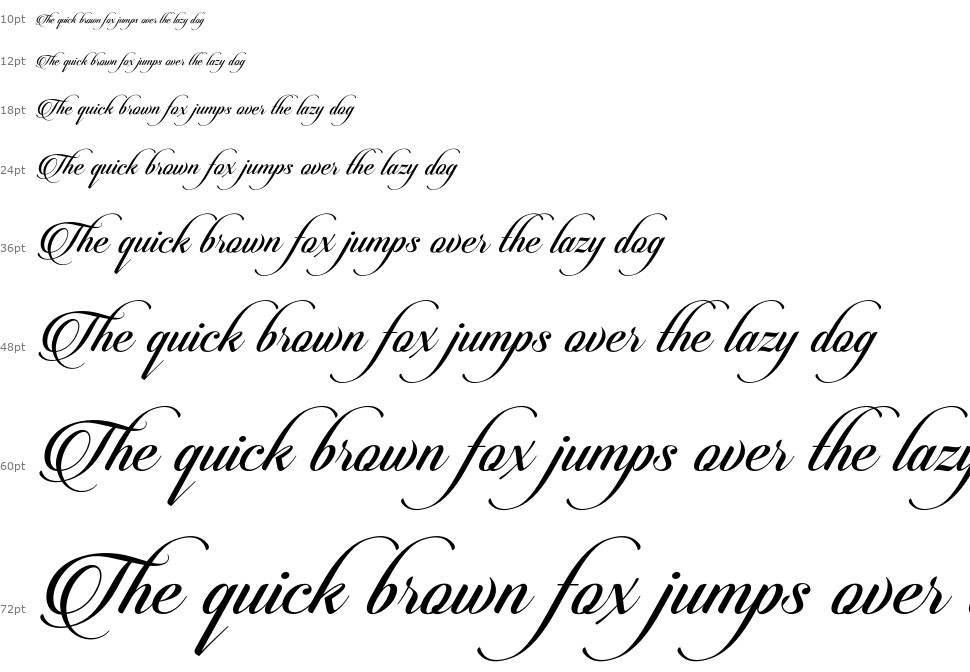 Candlescript font Waterfall