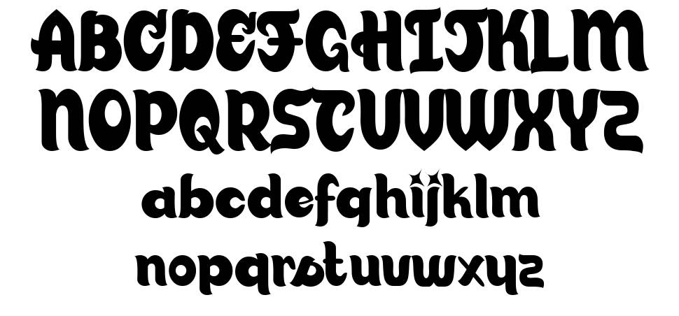 Candy Store BV font specimens