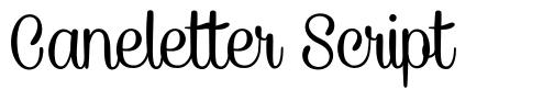 Caneletter Script шрифт