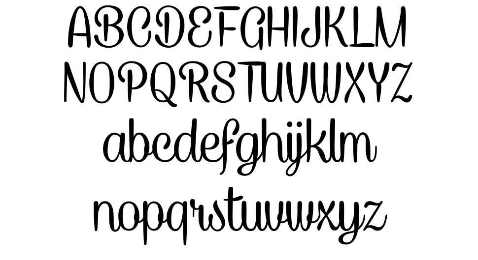 Caneletter Script font Örnekler