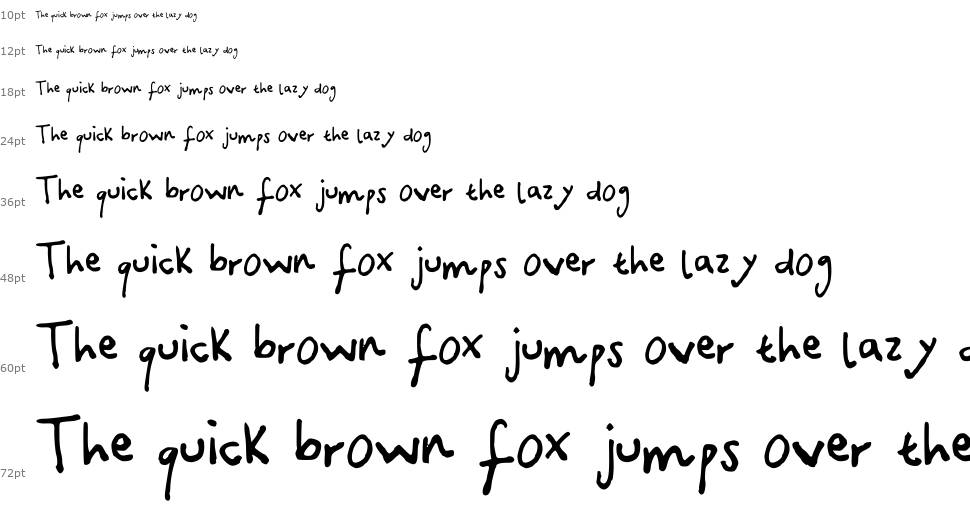 Canidae Hand font Waterfall