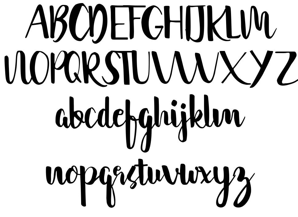 Cantika font Örnekler