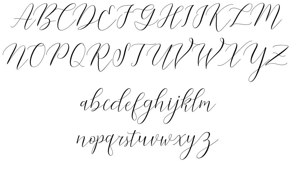 Cantona Script フォント 標本