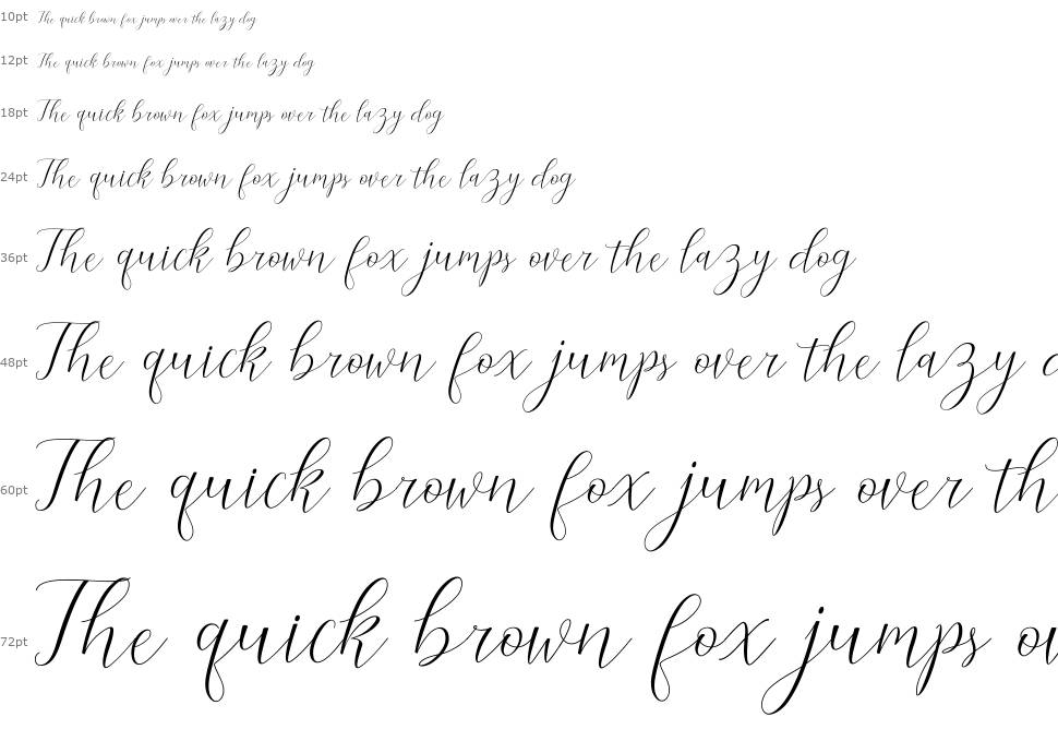 Cantona Script font Waterfall