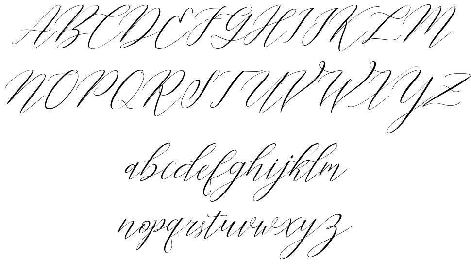 Cantona Slant font specimens