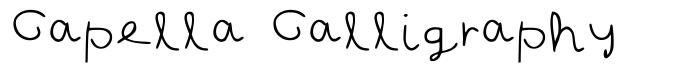 Capella Calligraphy font