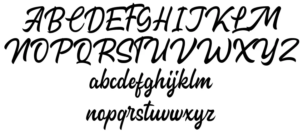Capenhood Handletterfont specimens