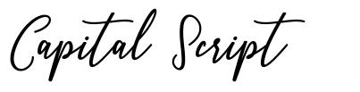 Capital Script písmo