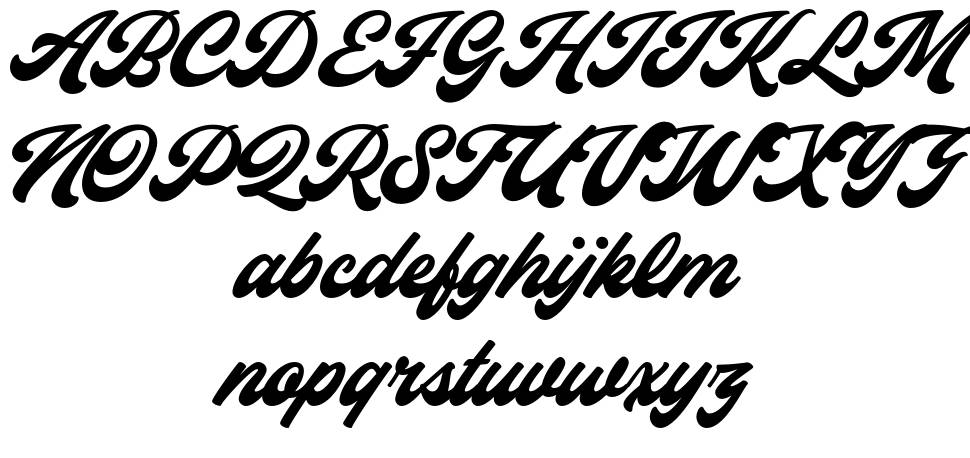 Capitaly Script font specimens