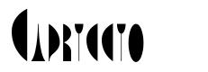 Capriccio шрифт