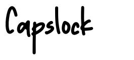 Capslock 字形