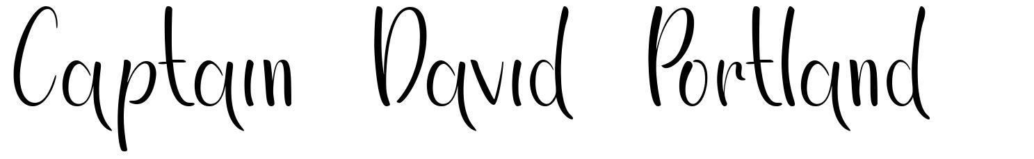 Captain David Portland font